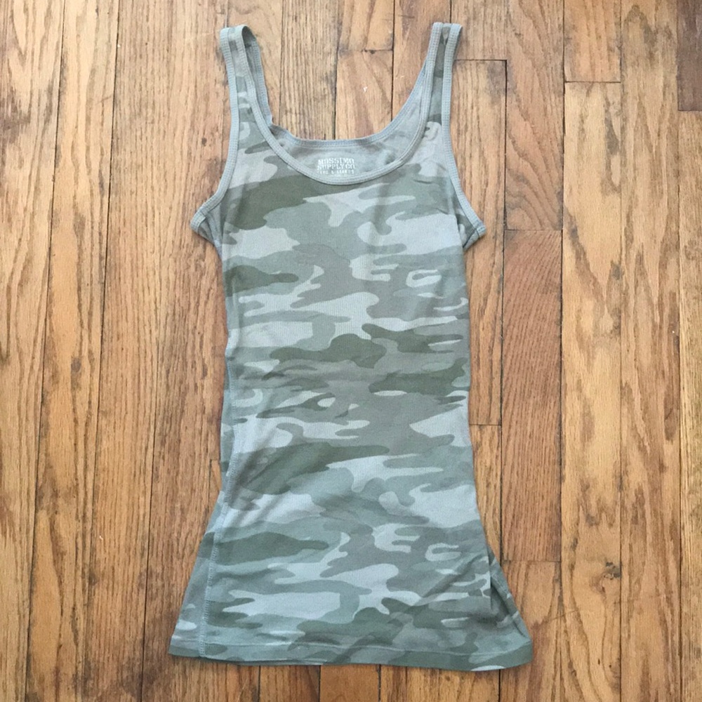 Camouflage Mossimo Long & Lean Tank